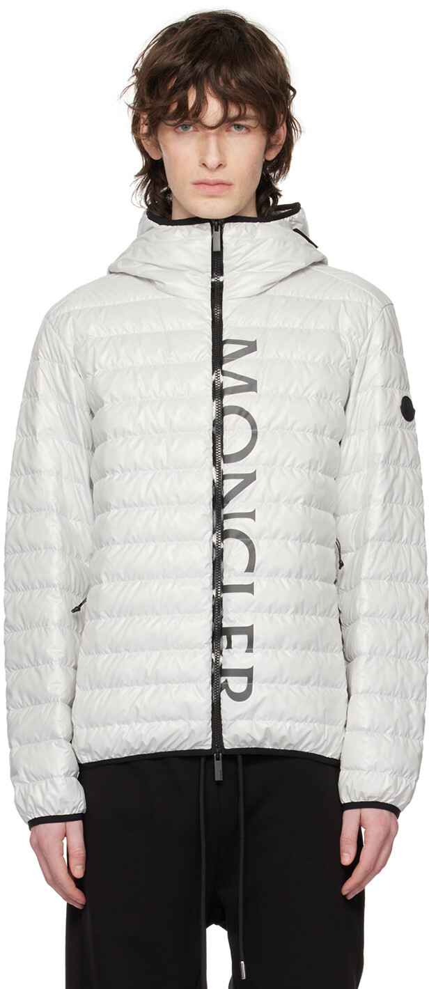 Белый пуховик Lauzet Moncler