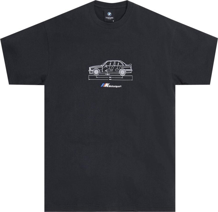 

Футболка Kith For BMW Side Dimensions Tee 'Black', черный