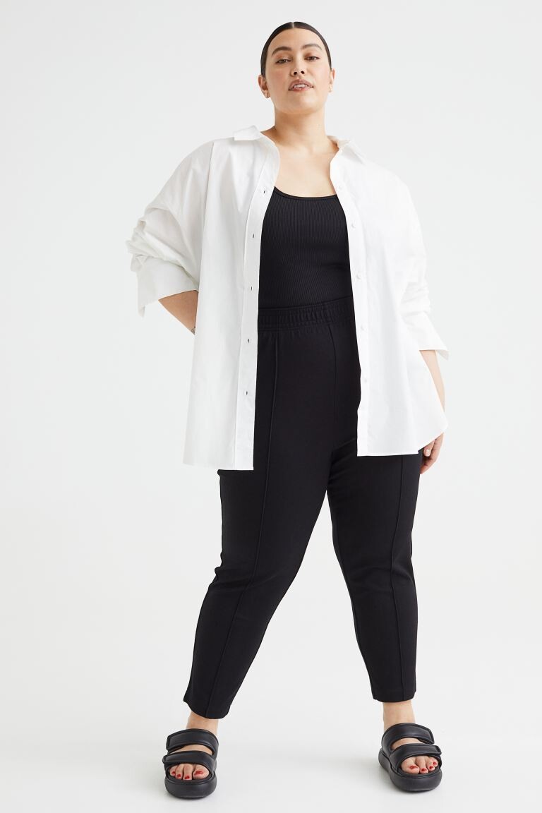 

Брюки H&M+ из джерси, черный
