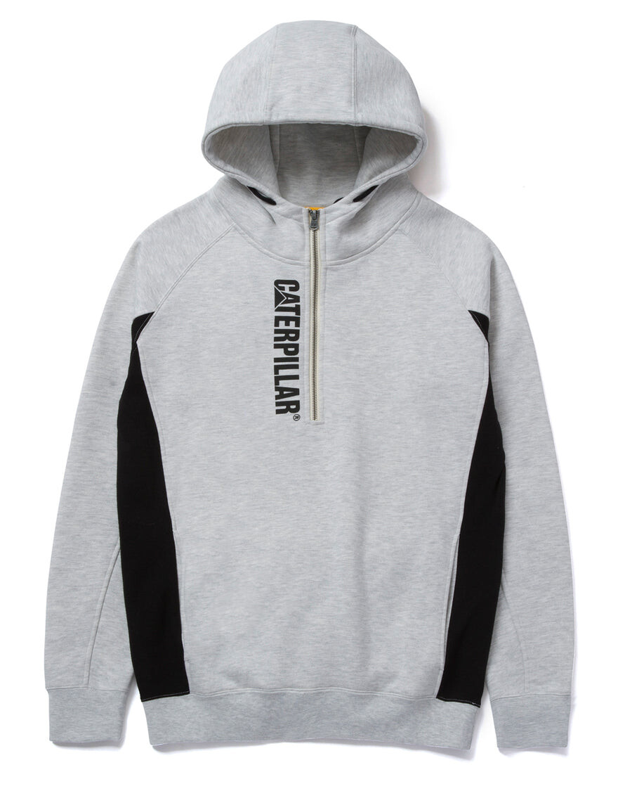 

Мужская толстовка с капюшоном Thompson Quarter Zip CAT, серый
