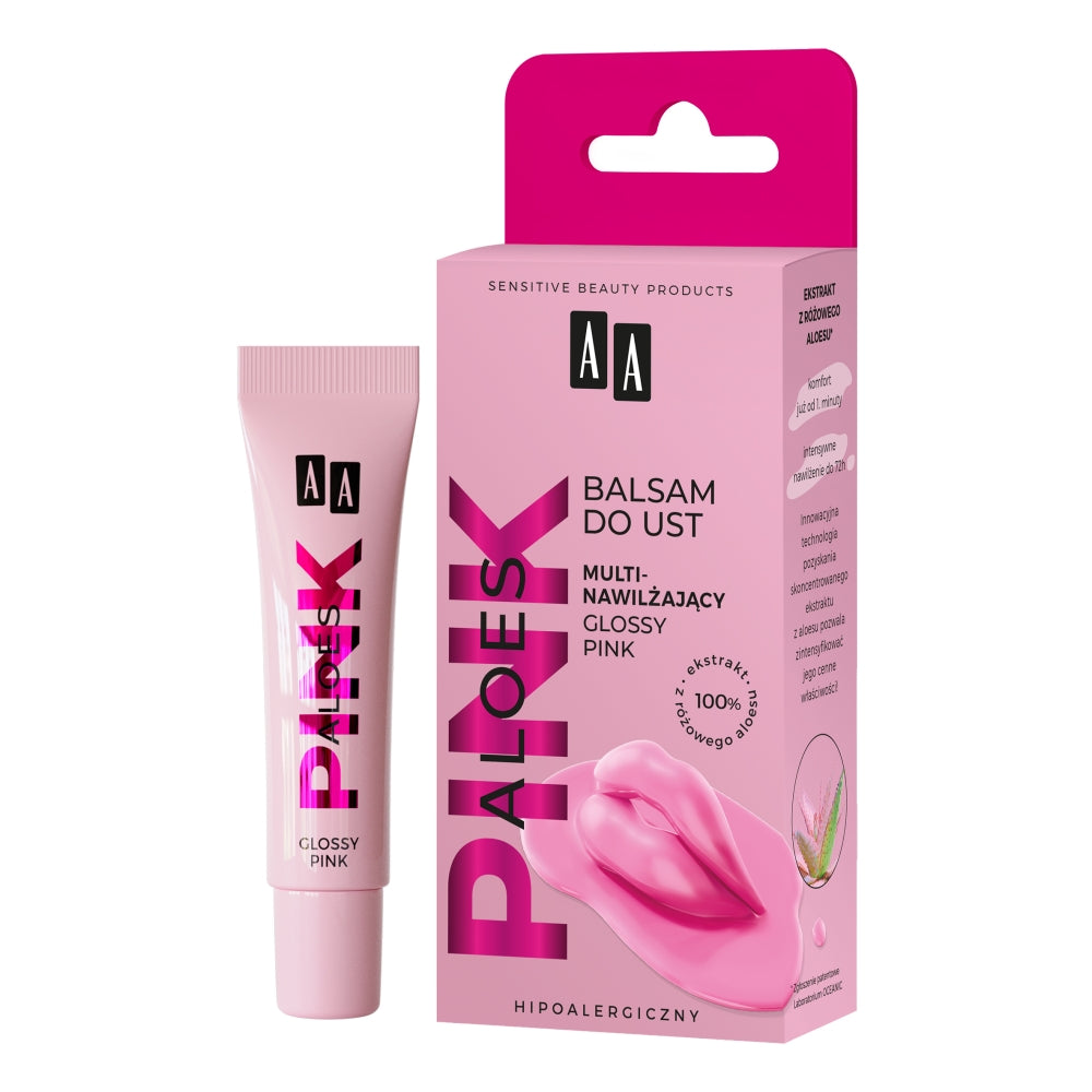 AA Увлажняющий бальзам для губ Aloe Pink Glossy Pink 10г
