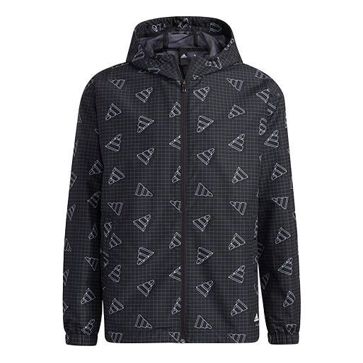 

Куртка Adidas Full Print Sports Loose Hooded Black, Черный