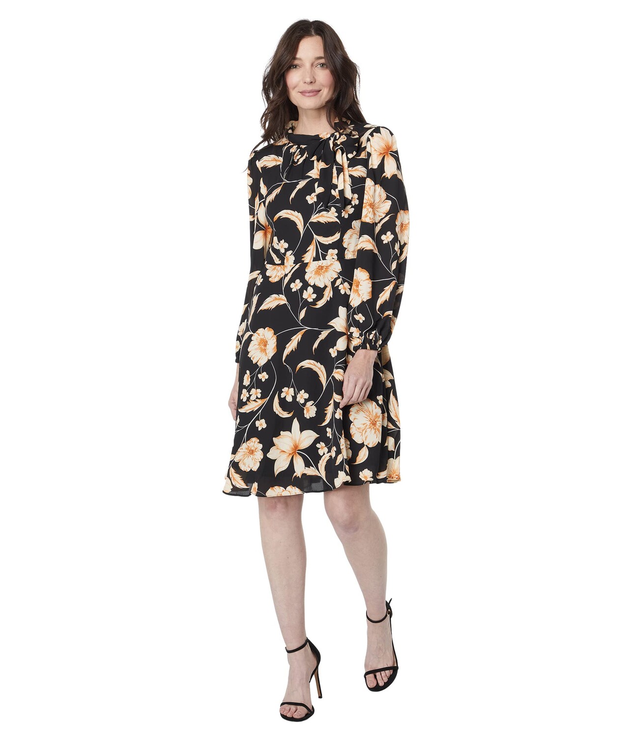

Платье Maggy London, Long Sleeve with Neck Tie Mini Dress