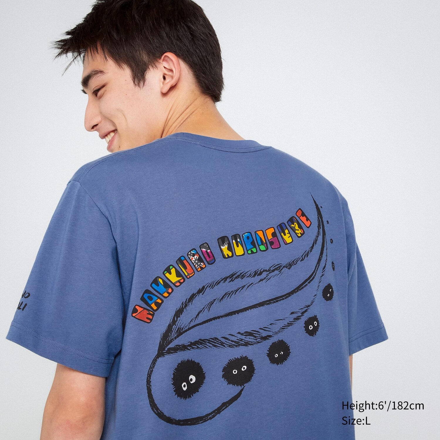 

Футболка Uniqlo Studio Ghibli с рисунком, синий