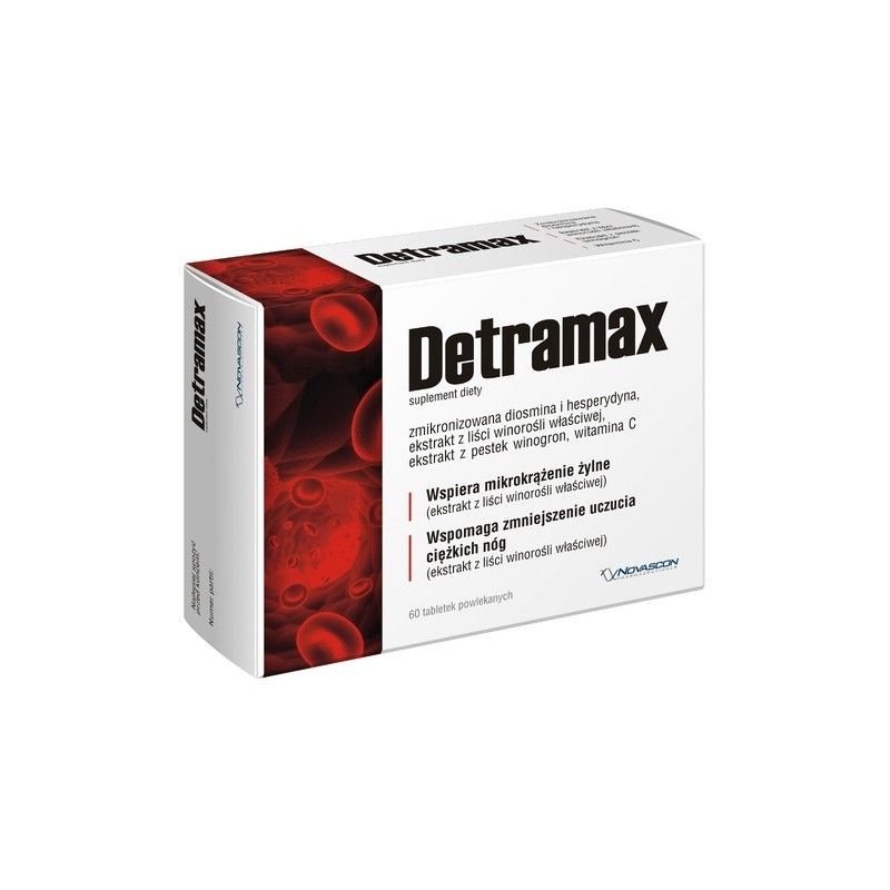 Препарат, поддерживающий систему кровообращения Detramax Tabletki, 60 шт препарат поддерживающий сердечно сосудистую систему health labs cardio 60 шт