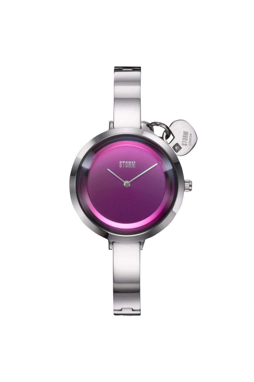 

Часы Storm Mera Silver Lazer Purple из нержавеющей стали — 47500/s/p, черный