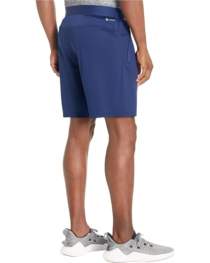 

Шорты Adidas Training Essentials Logo Training 9" Shorts, цвет Dark Blue/White