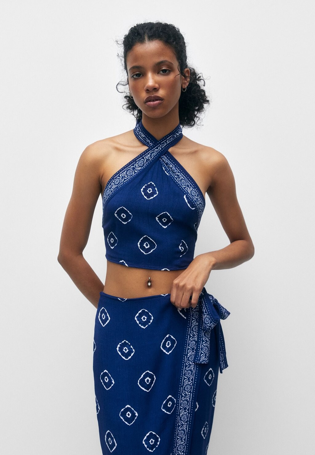 

Блузка PULL&BEAR, синий