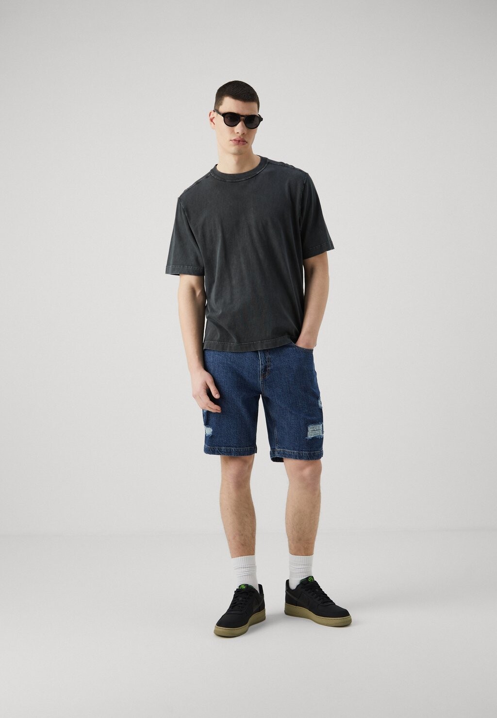

Джинсовые шорты, серо-голубой цвет Denim Project, цвет Mid Blue Wash