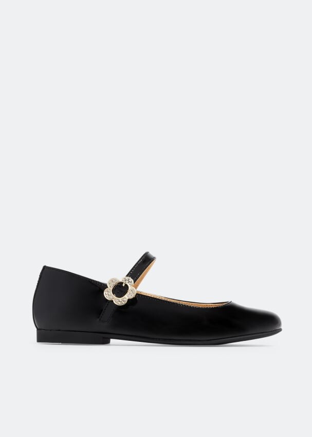 

Балетки Andanines Crystal Mary-Jane Ballerinas, черный