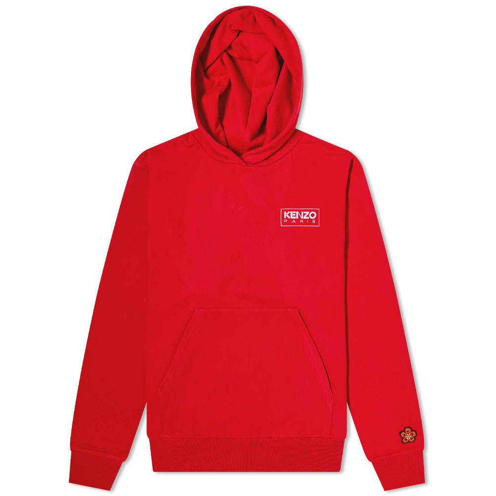 

Толстовка KENZO Paris Logo Oversize Hoody, Красный