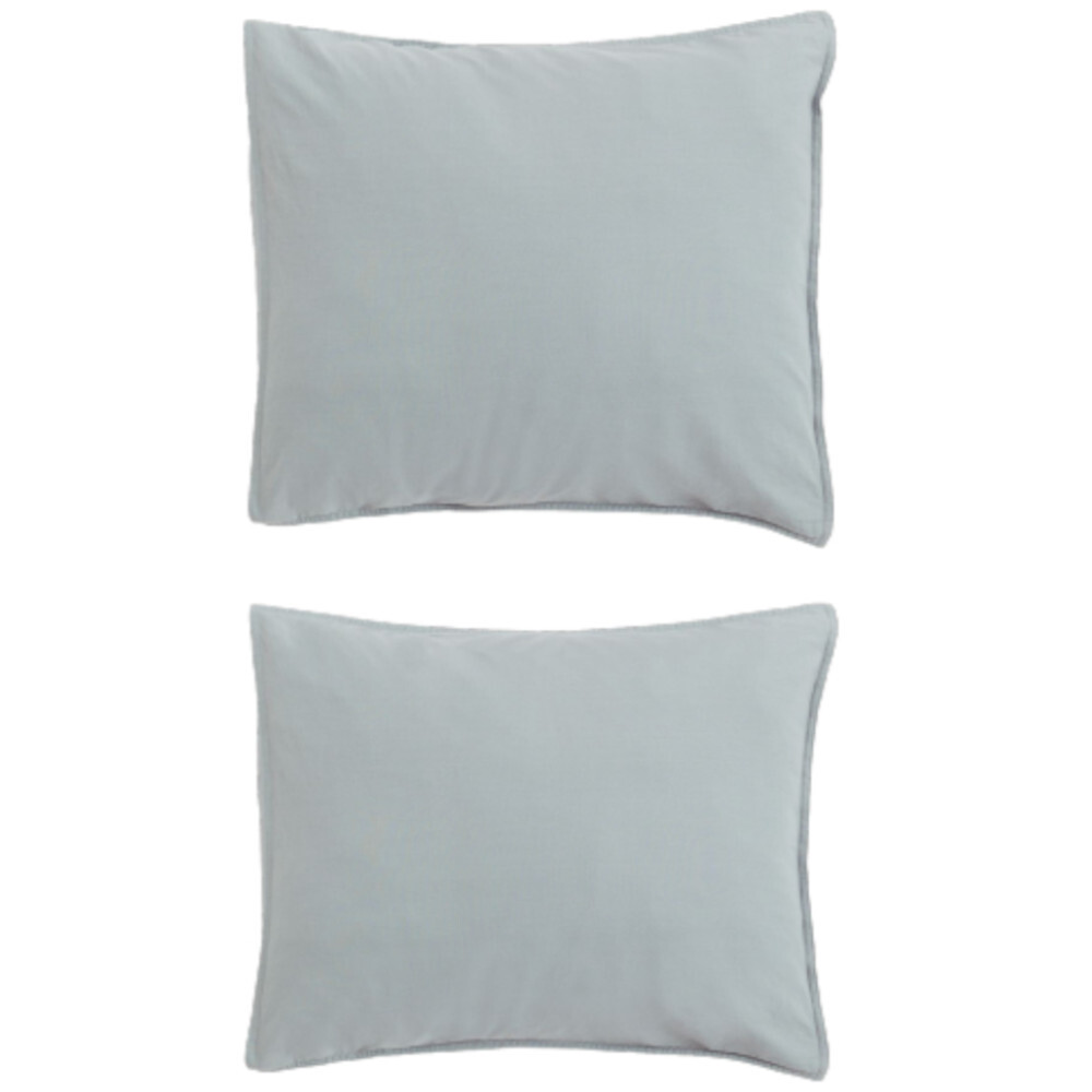 

Комплект наволочек хлопок H&M Home Cotton, 2 предмета, светло-синий