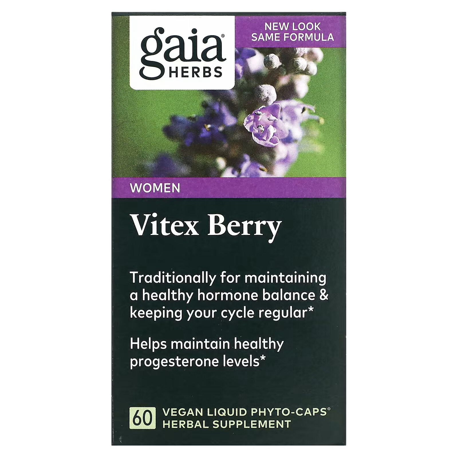 Gaia Herbs, витекс, добавка для женщин, 60 веганских капсул Liquid Phyto-Caps пищевая добавка gaia herbs energy vitality 60 веганских капсул