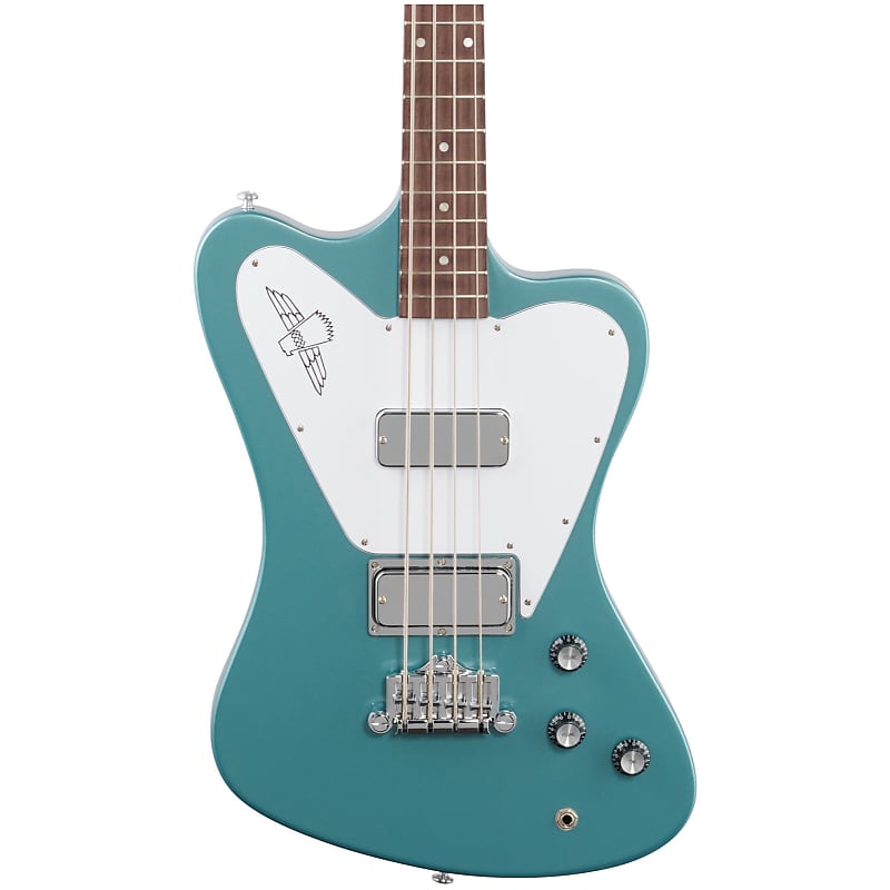 Gibson Non-Reverse Thunderbird Electric Bass (с футляром), Pelham Blue