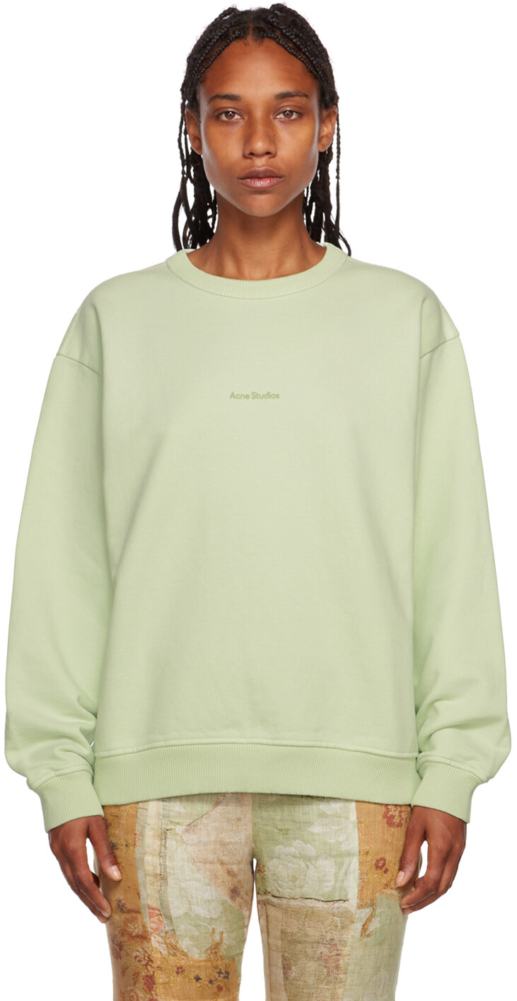 

Зеленая толстовка из органического хлопка Acne Studios, Зеленый