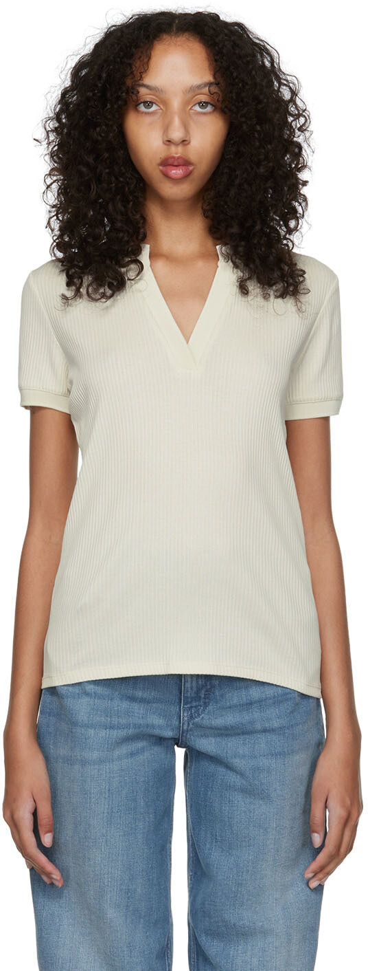 

Поло Off-White из органического хлопка Filippa K, Серый