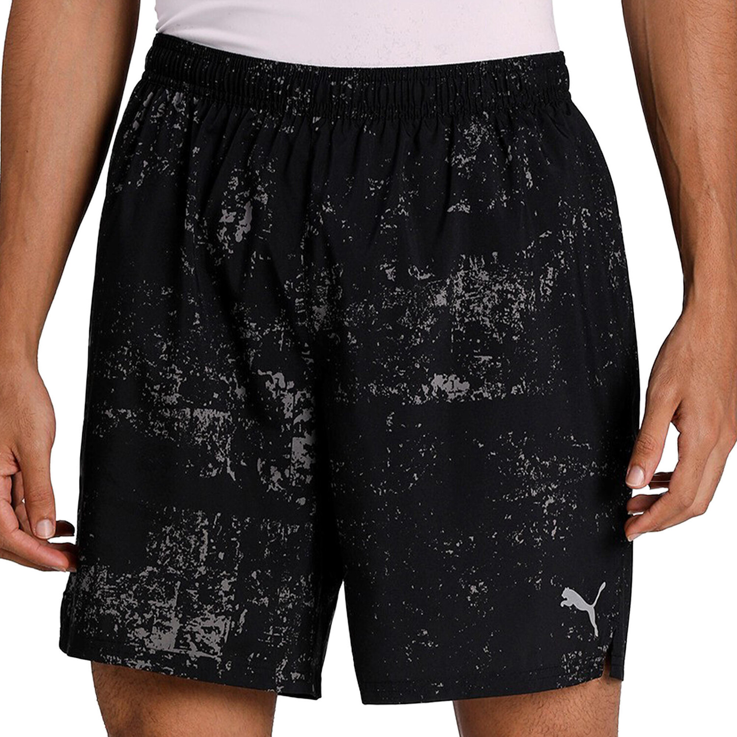 

Шорты для бега Run Graphic Woven 7 Inch Short PUMA, черный/серый