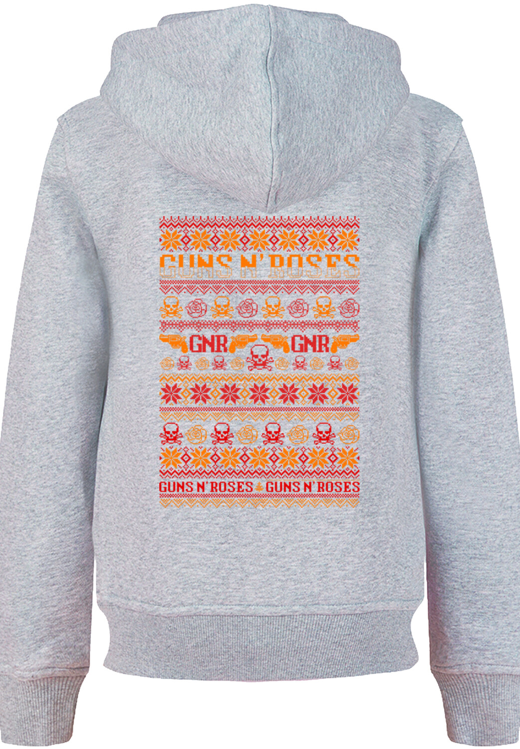 

Пуловер F4NT4STIC Hoodie Guns n' Roses Weihnachten Christmas, цвет grau meliert