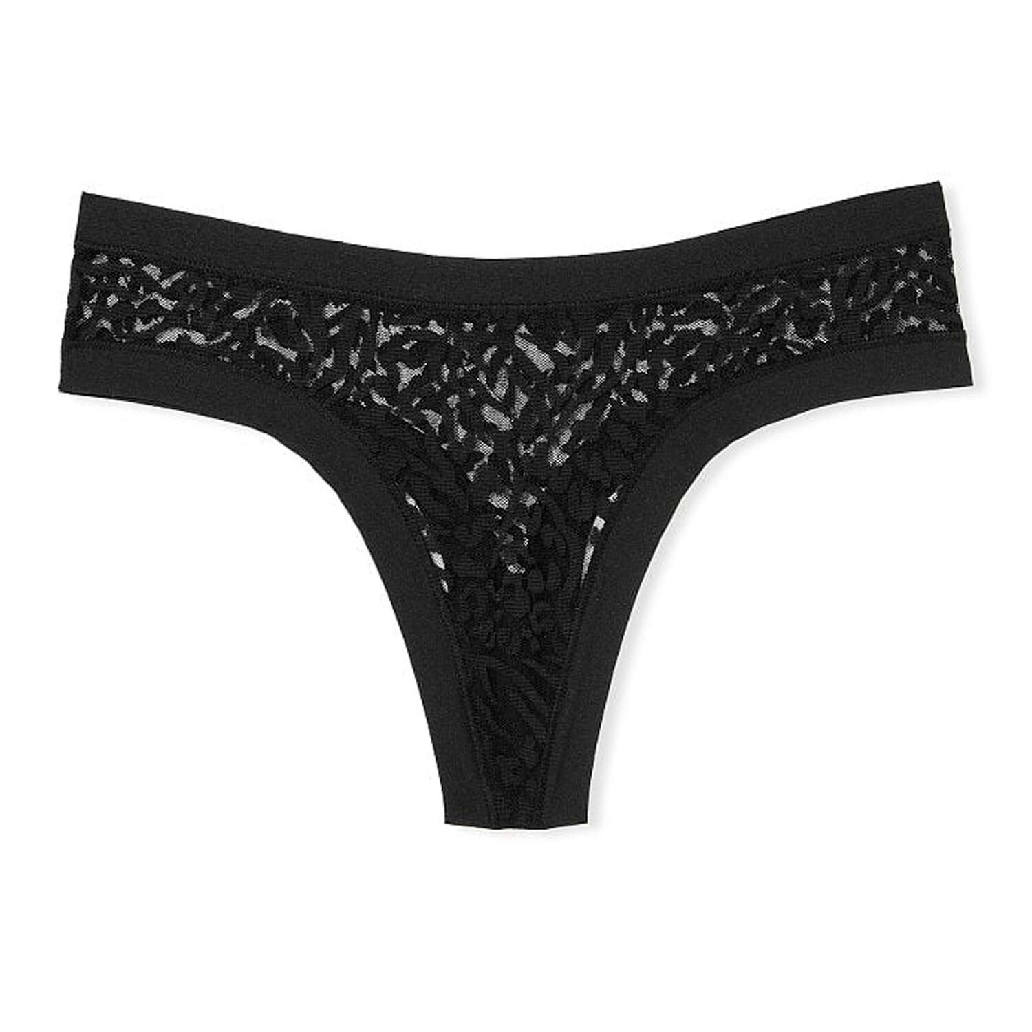 

Трусики-стринги Victoria's Secret Sexy Illusions No-Show Thong, черный