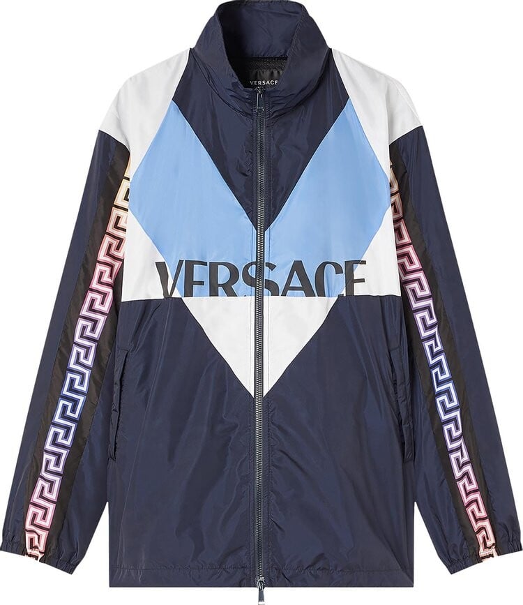 

Куртка Versace Logo Print Jacket 'Navy/Multicolor', синий