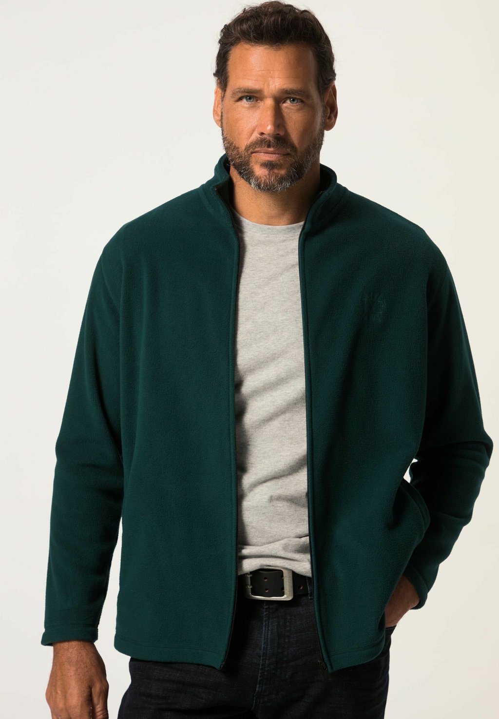 Флисовая куртка ULTRA LÉGÈRE À COL MONTANT ET FERMETURE ÉCLAIR JP1880, цвет vert pin
