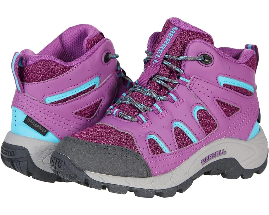 

Походные ботинки Merrell Oakcreek Mid Lace Waterproof, цвет Paloma/Berry
