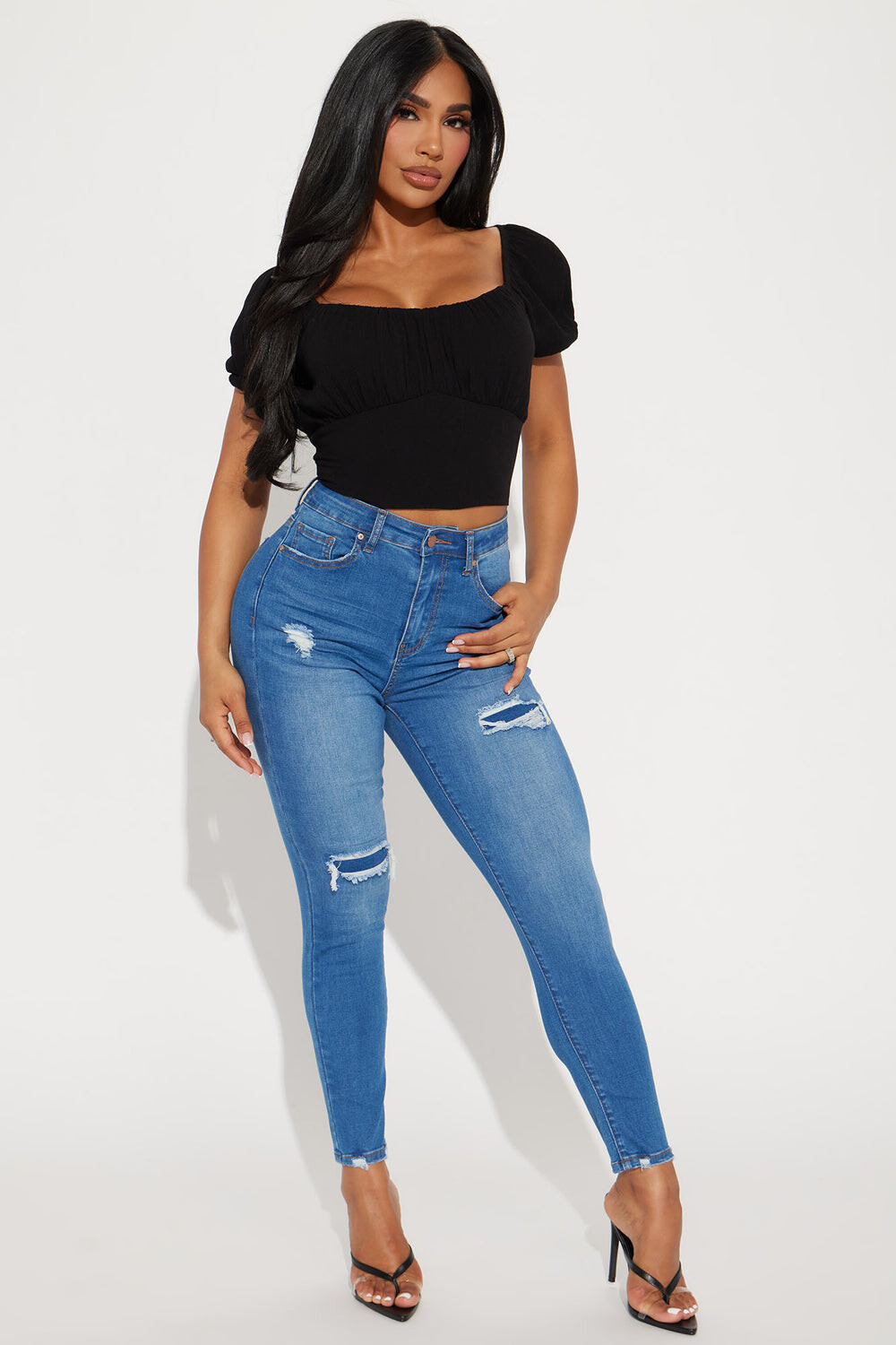 

Джинсы скинни Fashion Nova 90303J, синий