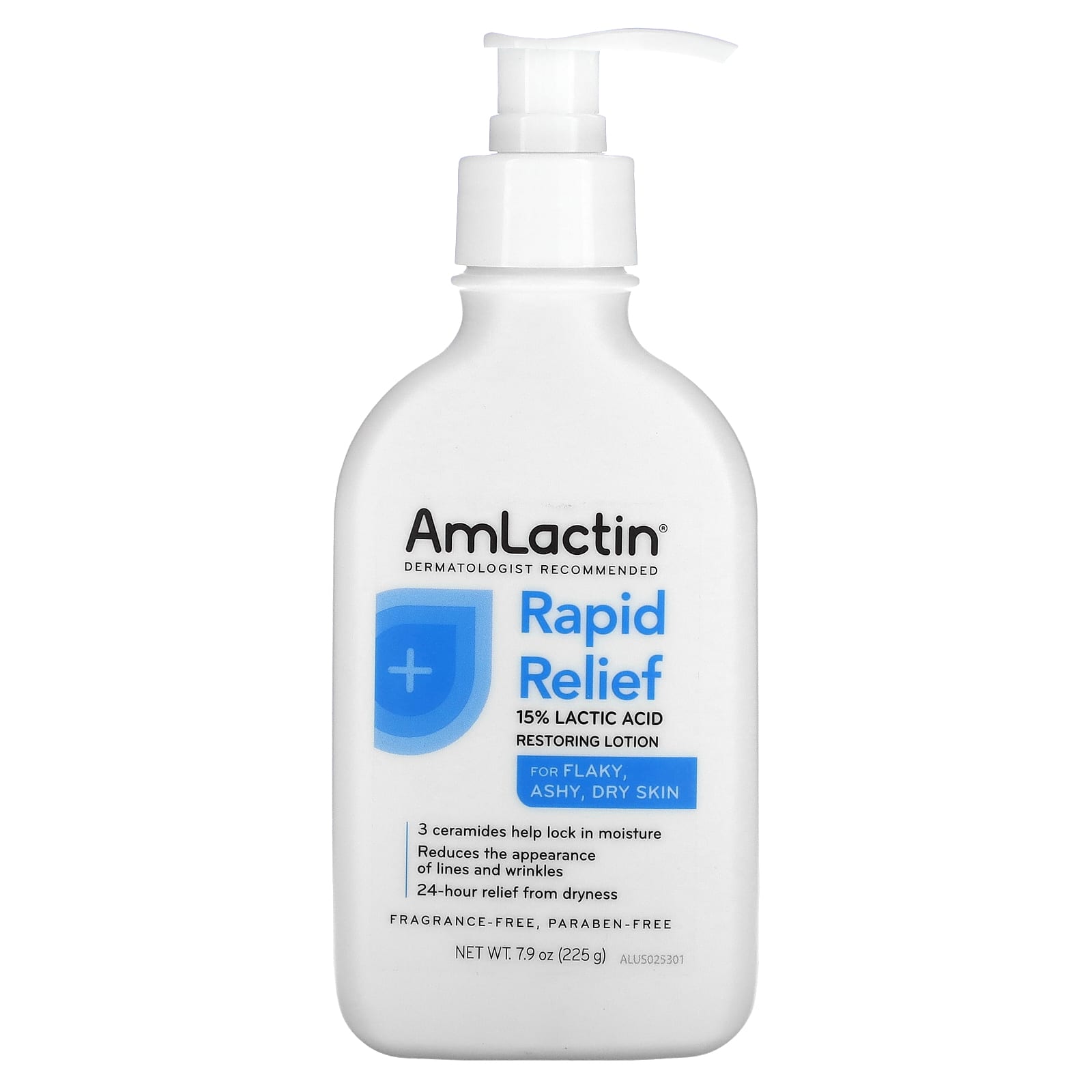 Восстанавливающий Лосьон Amlactin для быстрого облегчения состояния, 225 г amlactin rapid relief восстанавливающий лосьон для кожи без отдушки 400 г 14 1 унции