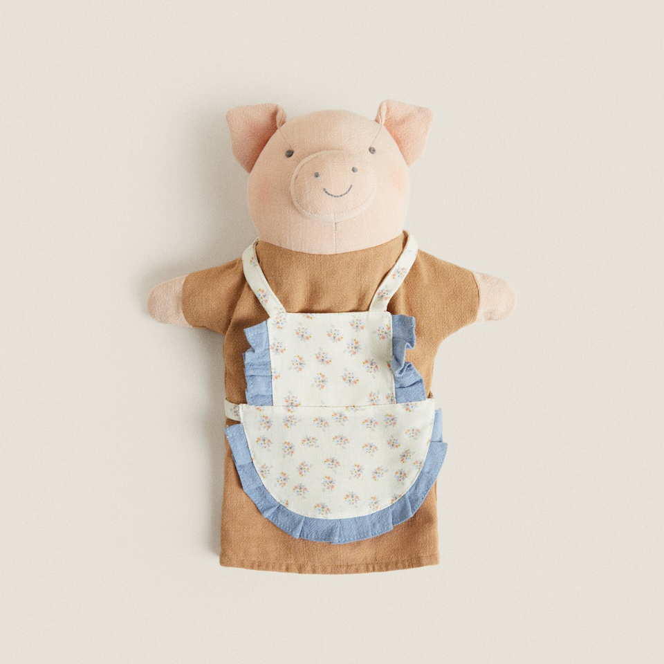 цена Кукла на руку Свинка Zara Home Little Pig Puppet, мультиколор