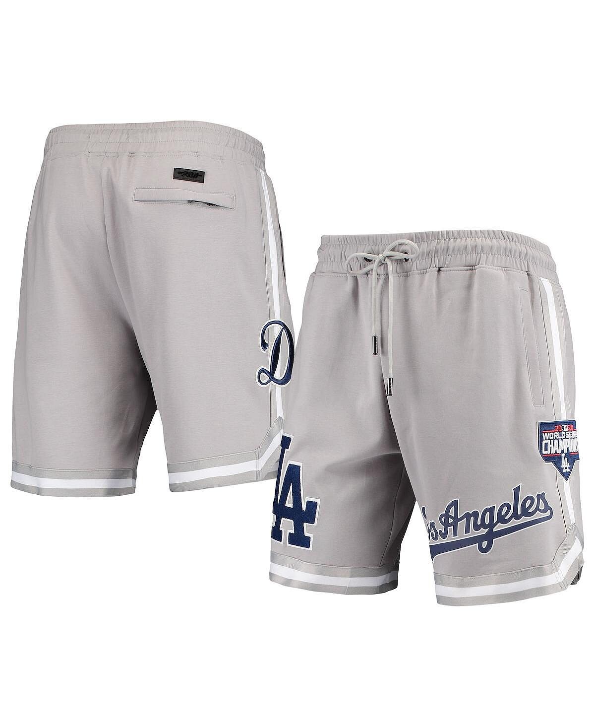 

Мужские серые шорты los angeles dodgers 2020 world series champions team Pro Standard, серый