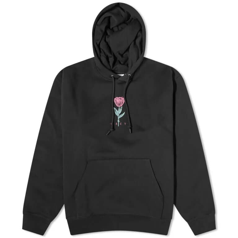 

Толстовка Obey Barbwire Flower, черный
