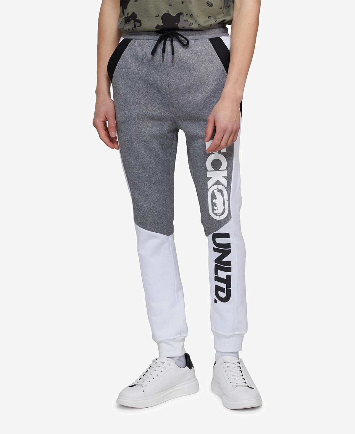 

Мужские флисовые джоггеры color block smooth curves Ecko Unltd, серый