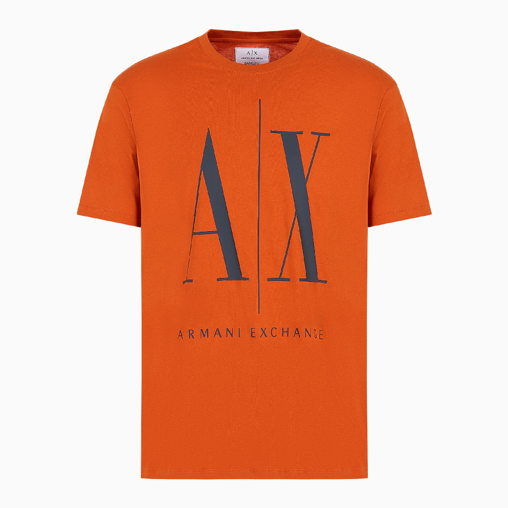 цена Футболка Armani Exchange Icon Logo Regular Fit, оранжевый