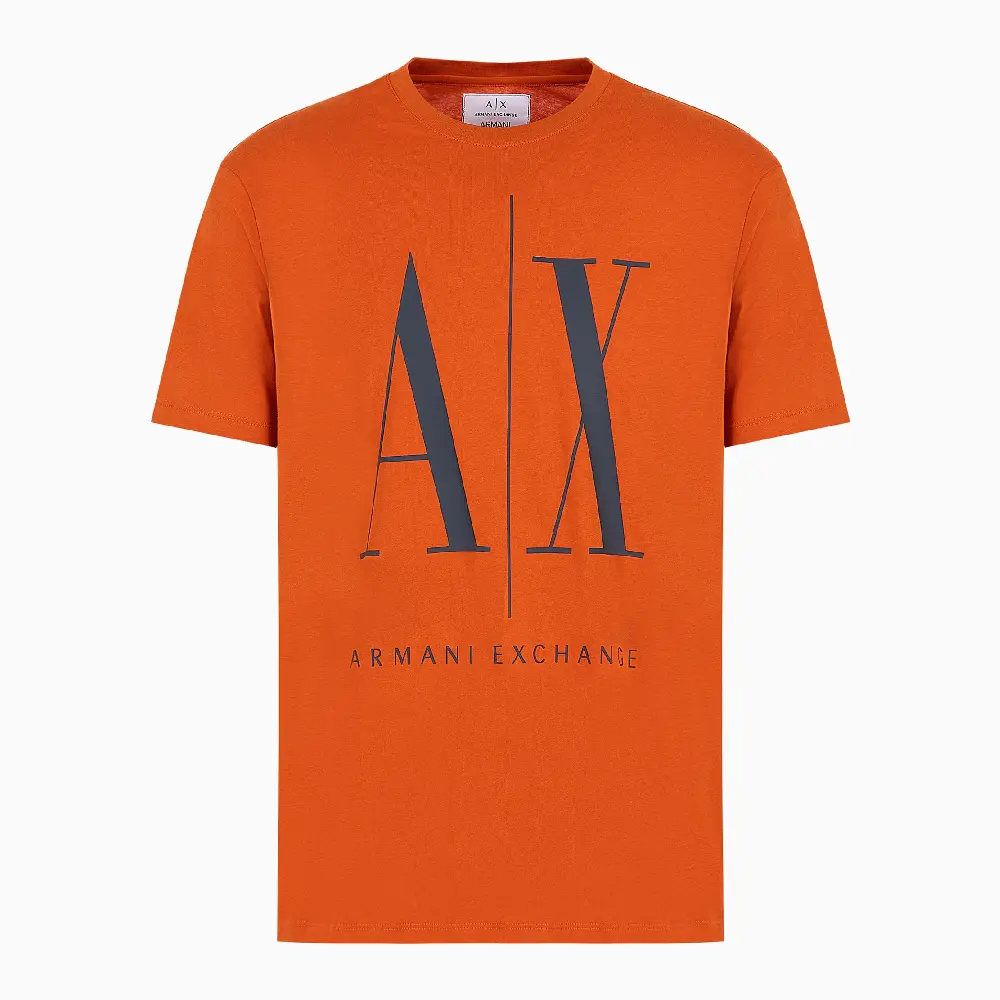 Футболка Armani Exchange Icon Logo Regular Fit, оранжевый цена и фото