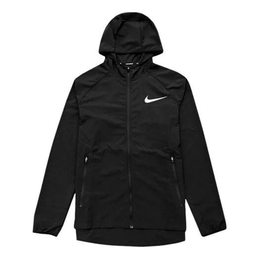 

Куртка Nike Essential Quick-drying Sports Windbreaker Hooded, черный