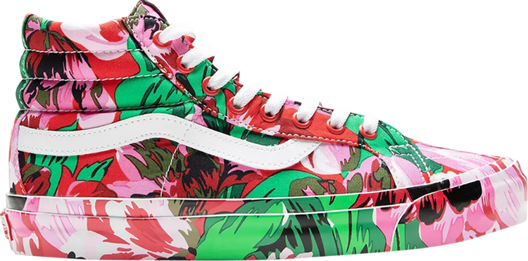 Vans Kenzo x OG Sk8 Hi LX Floral Red CDEK.Shopping