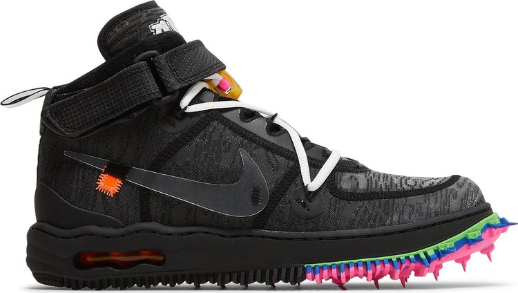 Nike Off White x Air Force 1 Mid Black CDEK.Shopping