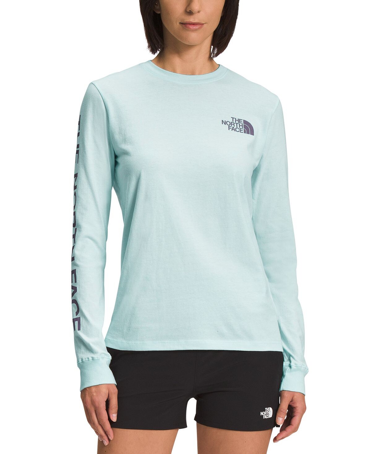 

Женская футболка с длинными рукавами и рисунком The North Face, мульти