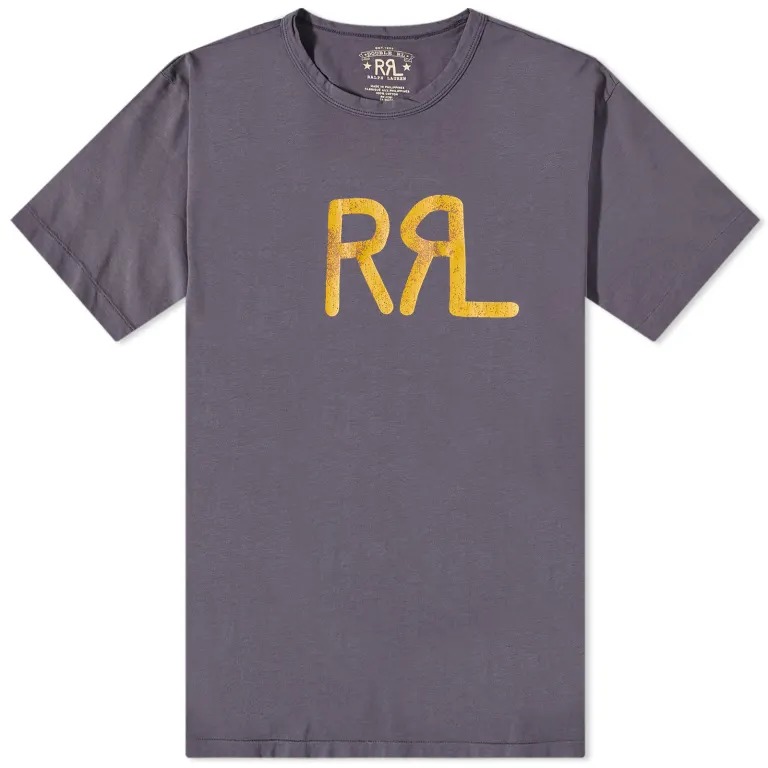 Футболка Rrl Logo, темно-синий