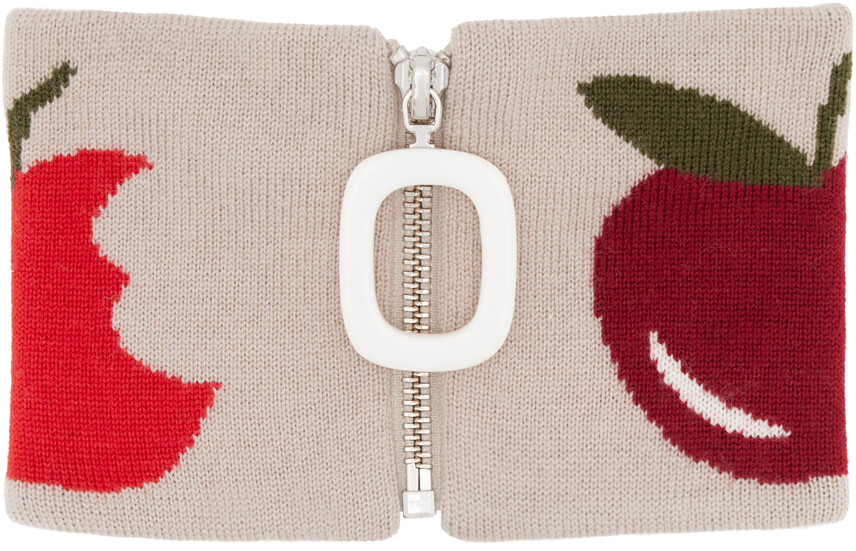 

Бежевый шейный ободок Apple JW Anderson
