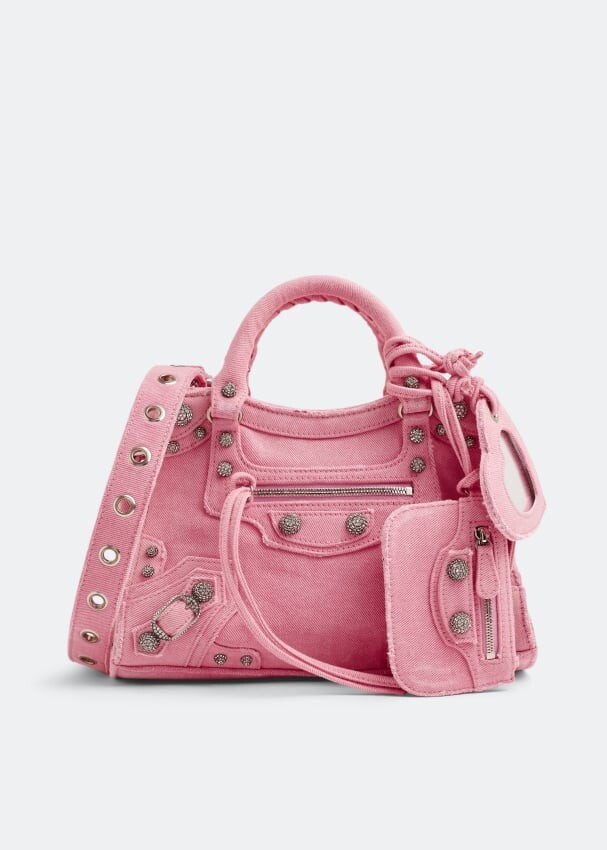 

Сумка BALENCIAGA Neo Cagole XS top handle bag, розовый