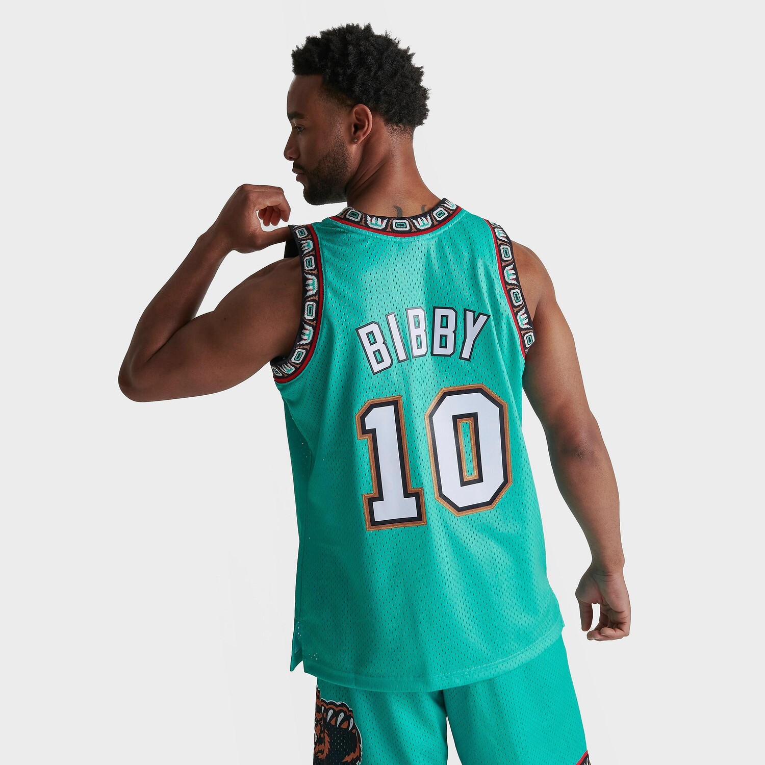 

Мужская баскетбольная майка Mitchell & Ness Vancouver Grizzlies NBA Mike Bibby 1995-96 Away Swingman, зеленый