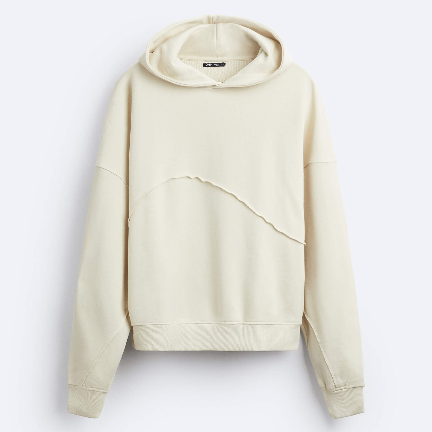 

Толстовка Zara With Piping, бежевый