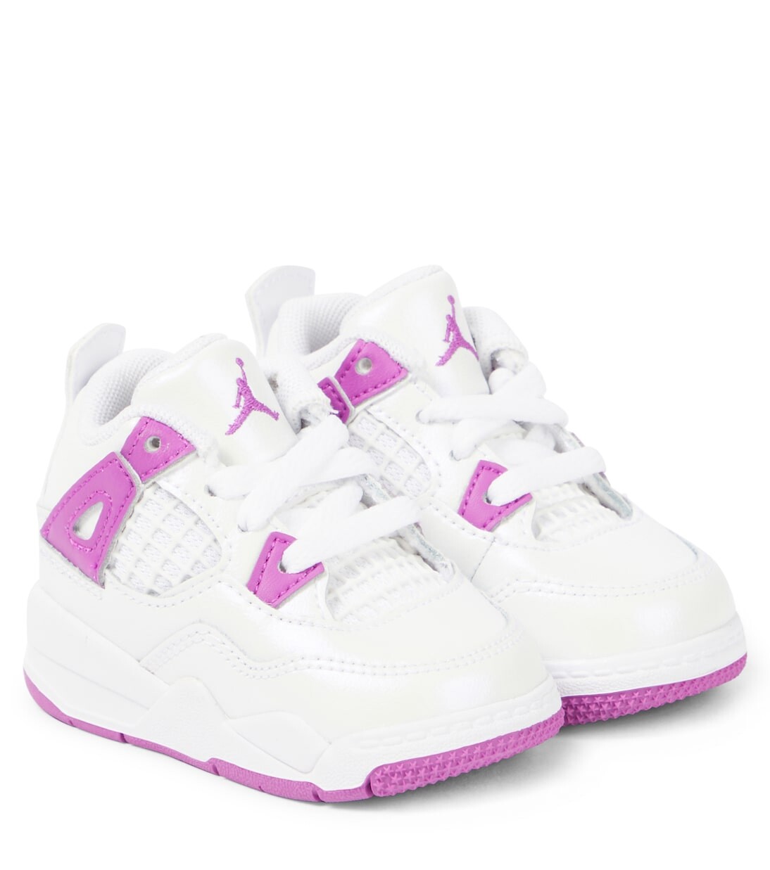 

Высокие кеды Baby Air Jordan 4 Retro Nike, белый