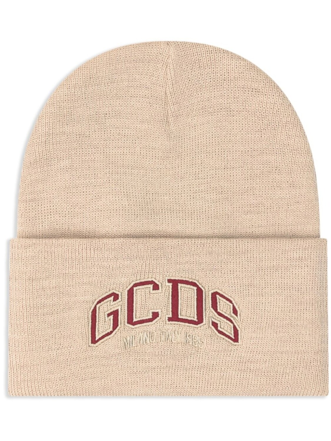 

Шапка с вышитым логотипом GCDS, нейтральный цвет
