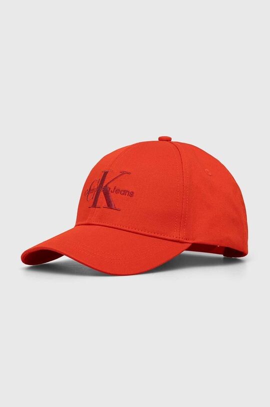 

Хлопковая бейсболка Calvin Klein Jeans, красный