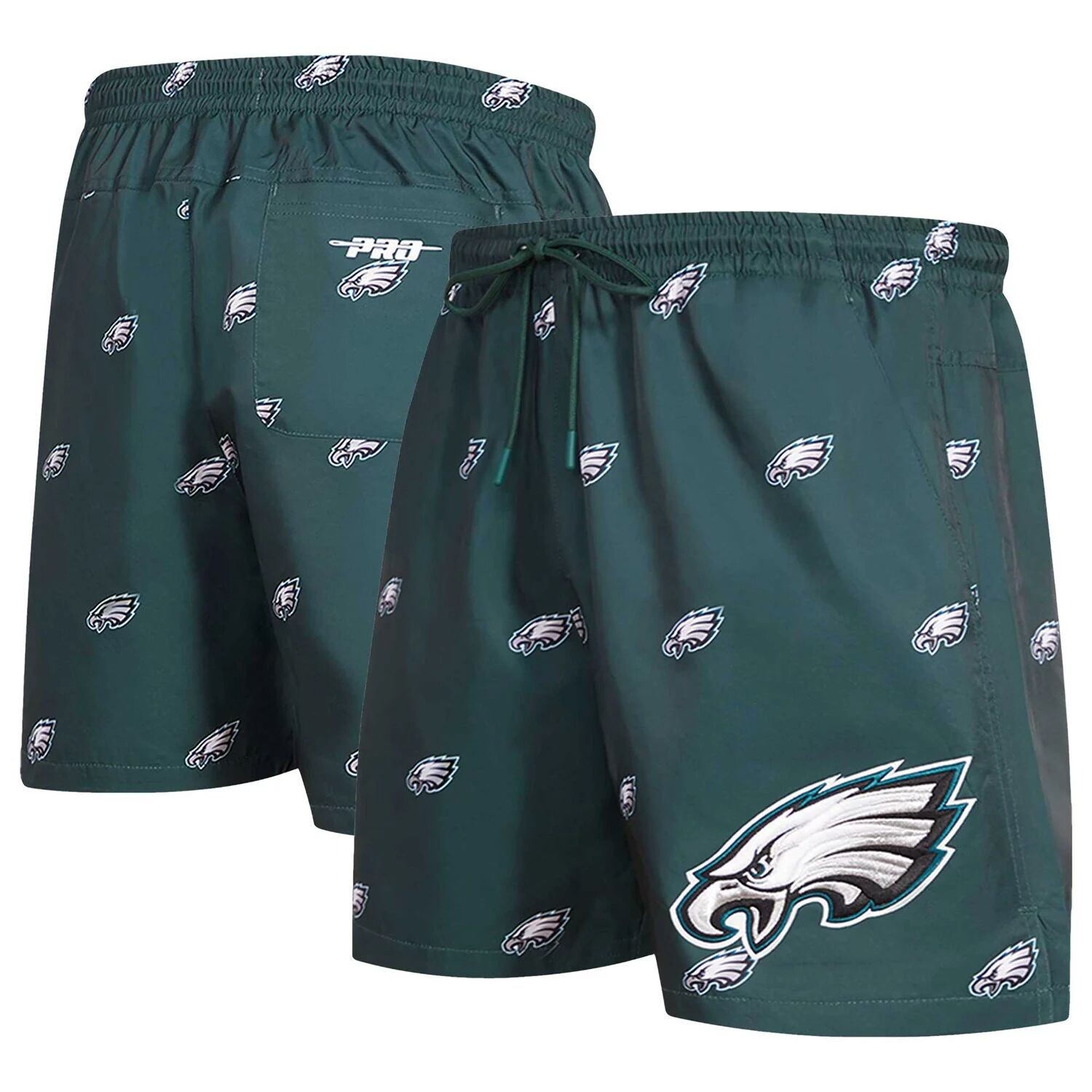 

Мужские шорты Pro Standard Midnight Green Philadelphia Eagles со сплошным принтом и мини-логотипом