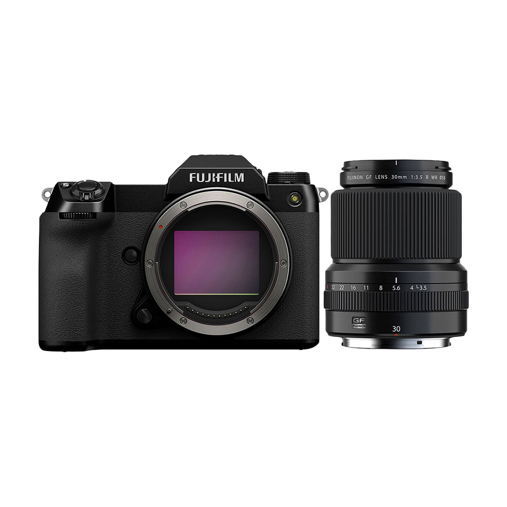 Фотоаппарат Fujifilm GFX 100S Body + GF 30mm f/3.5 R WR, черный