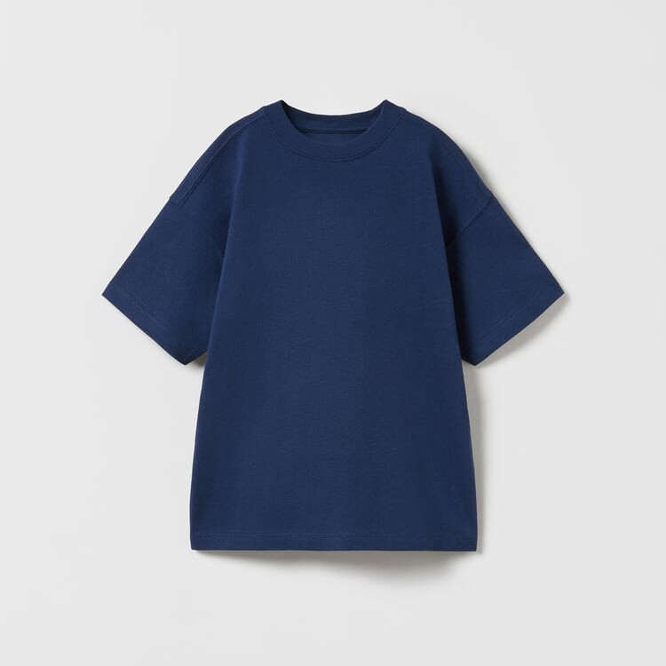 

Футболка Zara Premium Plain, темно-синий