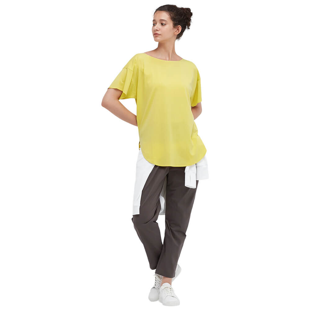 

Футболка Uniqlo Airism Seamless Boat, жёлтый